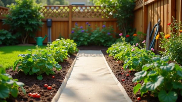 Quels avantages avec un géotextile dans votre carré potager ?